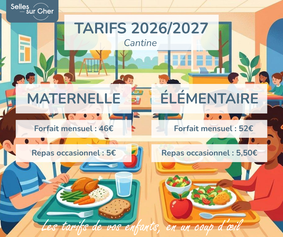 Tarifs 2026/2027 - Cantine
