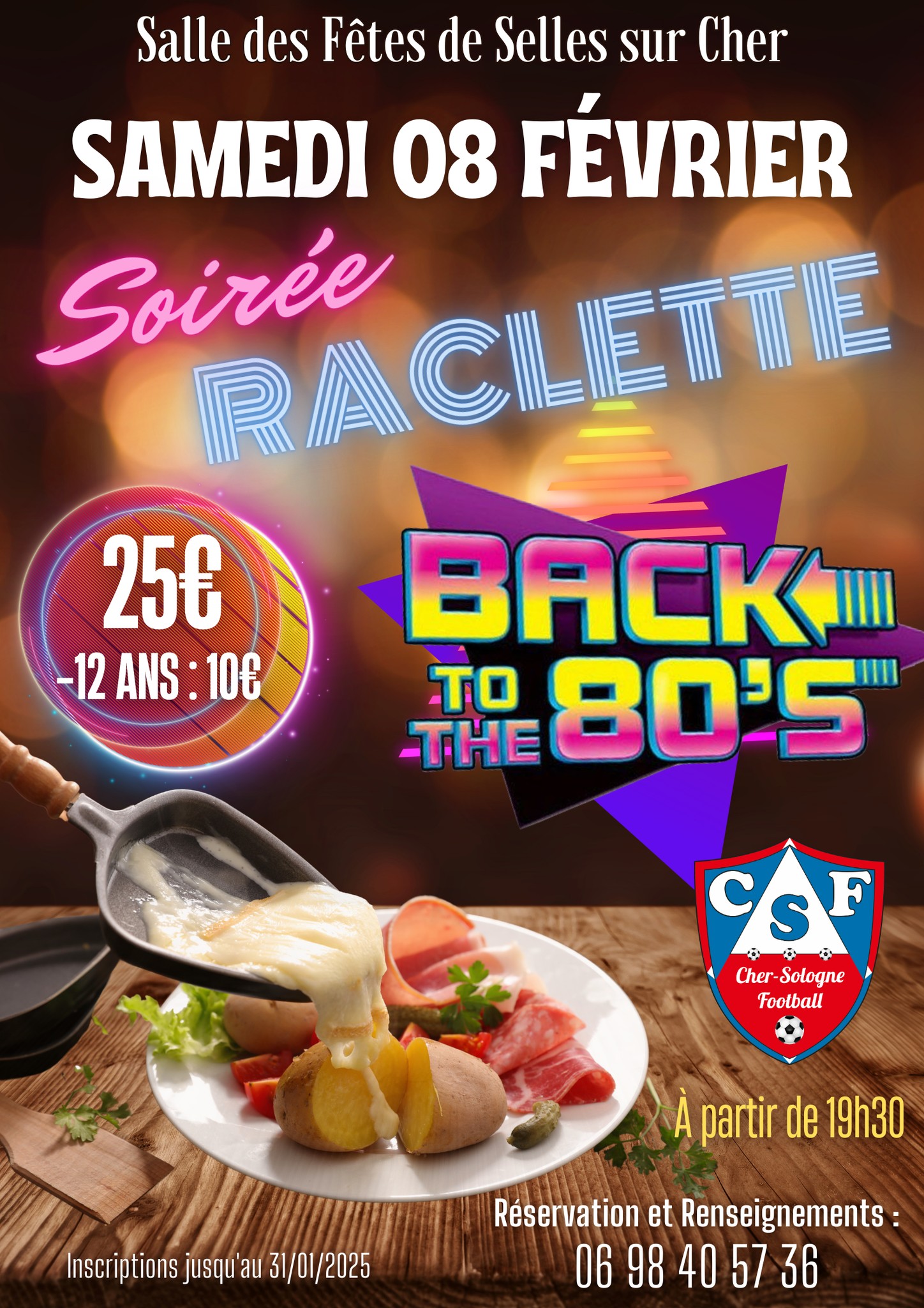 Soirée raclette années 80