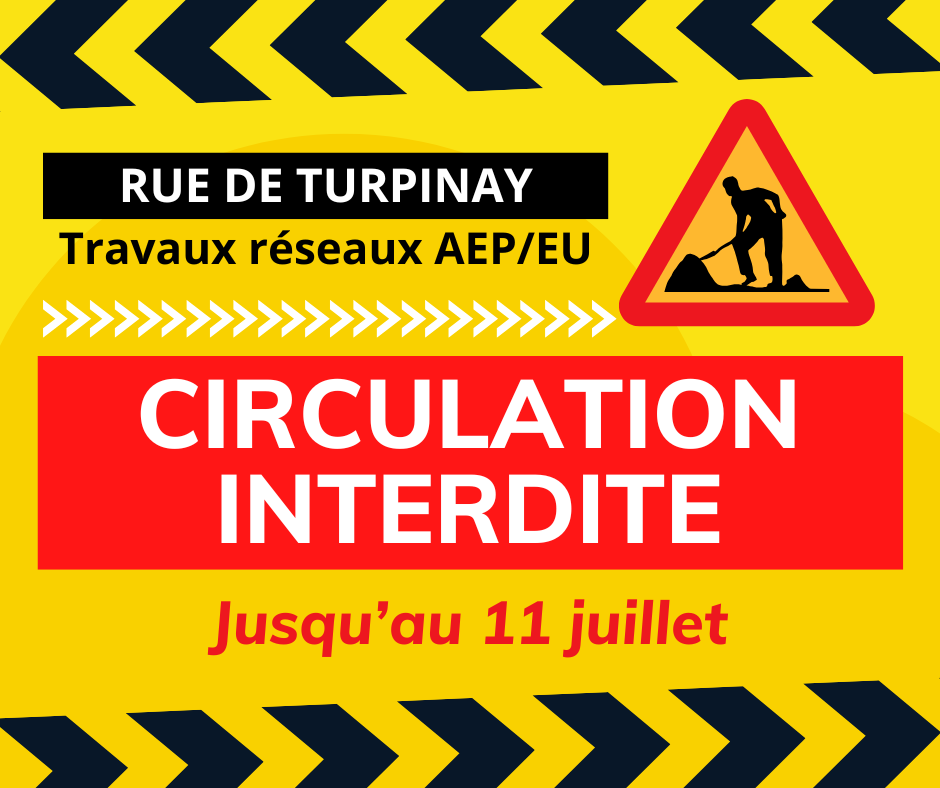 Travaux rue de Turpinay